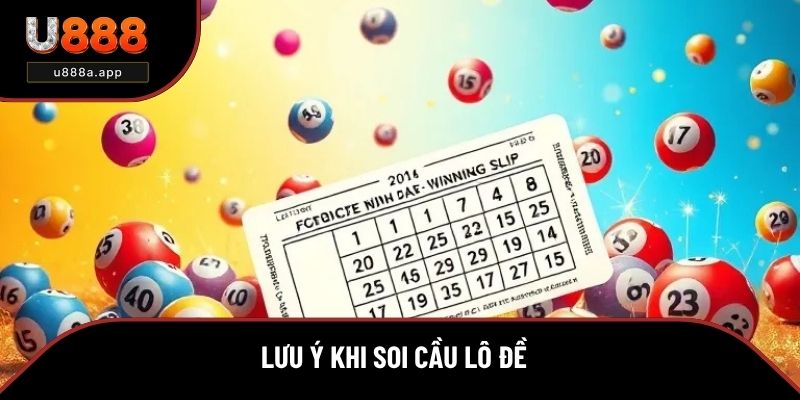 Lưu ý khi soi cầu lô đề cần nắm